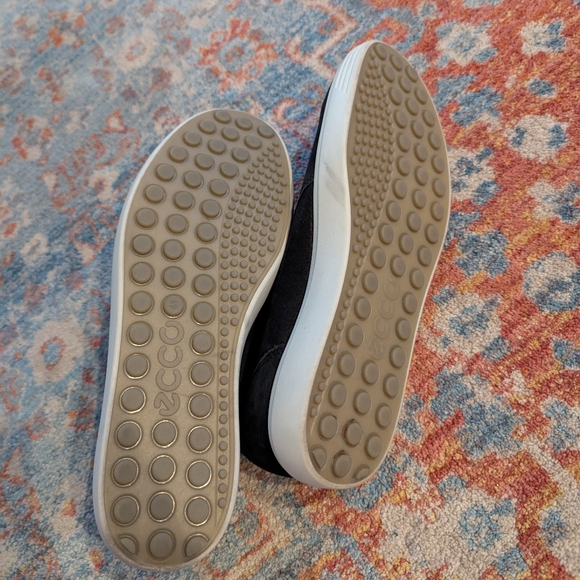 ECCO Soft 7 Low Cut Zip Bootie Women's EU 41 US 10/10.5 Suede Leather Shoes - Picture 6 of 8